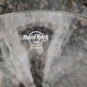Hard Rock Cafe Martini Glass "Pittsburgh"